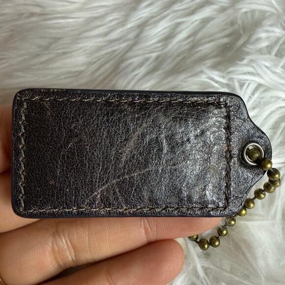 2.5" Coach Brown Bag Charm Hang tag Hangtag - Picture 2 of 2